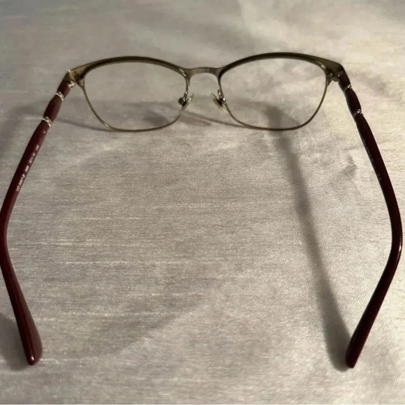 VOGUE VO3987B 986 Eyeglasses Frame 5216135 Burgundy/gold Rhinestones Grannycore - Picture 6 of 7